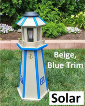 Load image into Gallery viewer, Solar, solar garden lights, Lawn Lighthouse, Outdoor lighthouse, Backyard lighthouse, Outdoor, solar lighthouse, Lighthouse outdoor, Garden décor, Backyard, Pipe cover, Well cover, Solar lighthouse, Lawn ornament , Exterior lighthouse , Outdoor Lights, Light fixtures, Decorative, Yard Decorations
