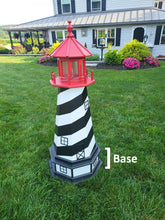 Load image into Gallery viewer, St Augustine Lighthouse - Solar - Amish Made - Landmark Replica - Backyard Decor - Garden Decoration
