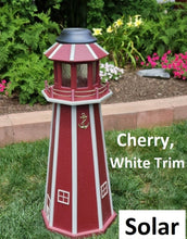 Load image into Gallery viewer, Decorative, Replica, Yard Decorations, Lighthouse outdoor, Garden décor, Backyard, Pipe cover, Well cover, Solar lighthouse, Lawn ornament , Exterior lighthouse , Outdoor Lights, Light fixtures, Solar, solar garden lights, Lawn Lighthouse, 

