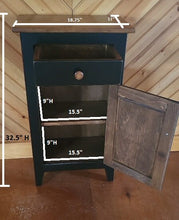 Load image into Gallery viewer, Cabinet with Drawer - Fully Assembled - Nightstand - Furniture - Home Décor - End Table - Rustic - Primitive
