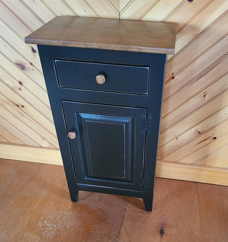 Cabinet with Drawer - Amish Furniture - Nightstand - Furniture - Home Décor - End Table - Rustic - Primitive - Case Goods - Amish Handmade