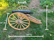 Load image into Gallery viewer, Yard Cannon - Decorative - Amish Handmade - Scale Cannon - Country Decor- Primitive
