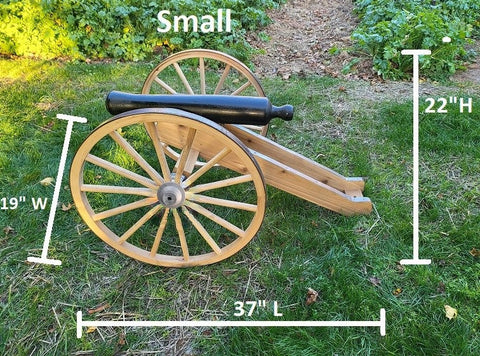 Yard Cannon - Decorative - Amish Handmade - Scale Cannon - Country Decor- Primitive