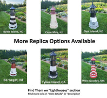 Load image into Gallery viewer, Patriotic Solar Lighthouse - Amish  Handmade - Landmark Replica - Garden Decor
