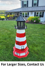 Load image into Gallery viewer, Assateague Solar Lighthouse - Amish Handmade - Landmark Replica - Lawn Lighthouse - Garden Decoration
