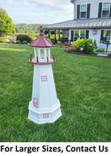 Load image into Gallery viewer, Marblehead Lighthouse - Solar - Amish Made - Landmark Replica - Backyard Decor
