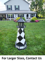 Cape Lookout Lighthouse - Solar - Amish Made - Landmark Replica - Backyard Decor - Garden Decoration