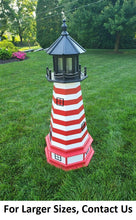 Load image into Gallery viewer, West Quoddy Solar Lighthouse - Handcrafted - Landmark Design - Garden Decoration
