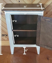 Load image into Gallery viewer, Rustic Cabinet - Fully Assembled - Nightstand - Primitive Cabinet - Home Décor - Handmade - Fireplace Cabinet - Bathroom Cabinet
