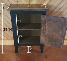 Load image into Gallery viewer, Handmade Cabinet - Fully Assembled - Nightstand - Home Décor - Primitive Cabinet - Fireplace Cabinet - Bathroom Cabinet - Kitchen Cabinet - Living Room Furniture
