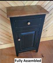 Load image into Gallery viewer, Cabinet with Drawer - Fully Assembled - Nightstand - Furniture - Home Décor - End Table - Rustic - Primitive
