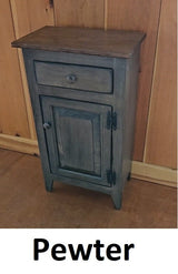 Cabinet with Drawer - Amish Furniture - Nightstand - Furniture - Home Décor - End Table - Rustic - Primitive - Case Goods - Amish Handmade
