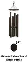 Load image into Gallery viewer, 37&quot;-53&quot; Wind Chimes Amish Handmade - Aluminum Tubes - Sound Healing - Deep Tone Chimes - Outdoor Decor - - Wind Bells - Meditation - Nature
