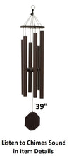 Load image into Gallery viewer, 37&quot;-53&quot; Wind Chimes Amish Handmade - Aluminum Tubes - Sound Healing - Deep Tone Chimes - Outdoor Decor - - Wind Bells - Meditation - Nature
