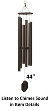 Load image into Gallery viewer, 37&quot;-53&quot; Wind Chimes Amish Handmade - Aluminum Tubes - Sound Healing - Deep Tone Chimes - Outdoor Decor - - Wind Bells - Meditation - Nature - Garden Decoration
