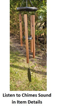 Load image into Gallery viewer, Square Wind Chimes Amish Handmade - 25&quot; - Aluminum Tubes - Copper Coating - Deep Tone - Outdoor Decor - Wind Bells - Meditation - Nature
