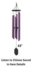 Load image into Gallery viewer, 36&quot;-49&quot; Wind Chimes Amish Handmade - Purple - Deep Tone - Sound Healing - Outdoor Decor - Aluminum Tubes - Wind Bells - Meditation - Nature
