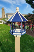 Load image into Gallery viewer, Large Bird Feeder - Poly Lumber - Amish Handmade - Weather Resistant - Premium Feeding Tube- Easy Mounting - Bird Feeders for The Outdoors
