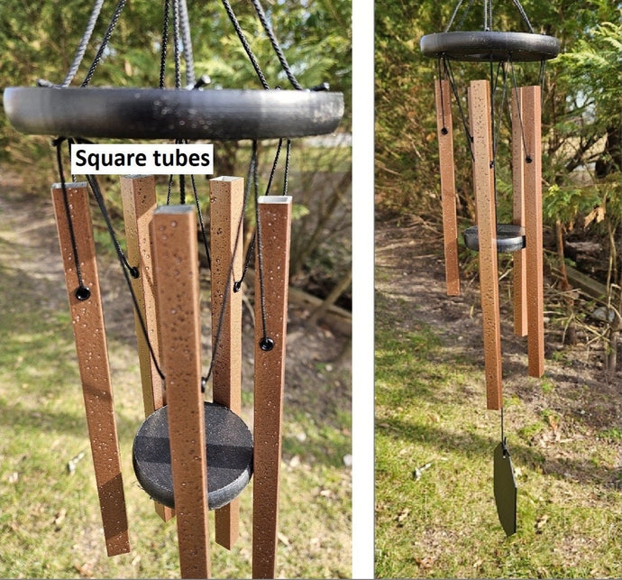 Square Wind Chimes Amish Handmade - 25