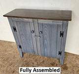 2 Door Cabinet - Fully Assembled - TV Stand - Primitive - Storage - TV Cabinet - Home Décor- Amish Handmade - Multipurpose Cabinet - Rustic