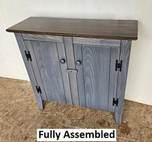 Load image into Gallery viewer, 2 Door Cabinet - Fully Assembled - TV Stand - Primitive - Storage - TV Cabinet - Home Décor- Amish Handmade - Multipurpose Cabinet - Rustic
