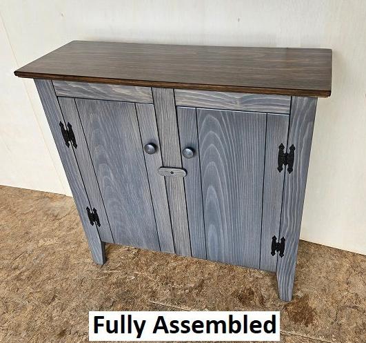 2 Door Cabinet - Fully Assembled - TV Stand - Primitive - Storage - TV Cabinet - Home Décor- Amish Handmade - Multipurpose Cabinet - Rustic