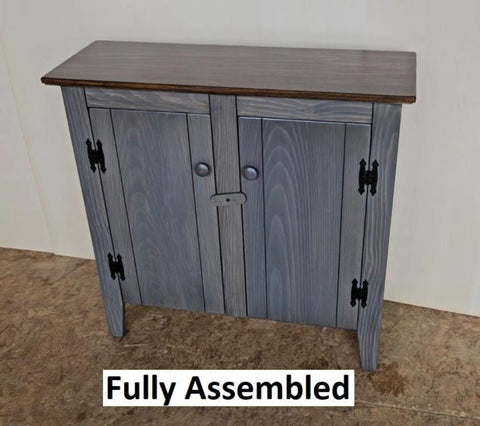 2 Door Cabinet - Fully Assembled - TV Stand - Primitive - Storage -  TV Cabinet - Home Décor- Amish Handmade - Multipurpose Cabinet - Rustic