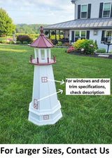Marblehead Lighthouse - Solar - Amish Made - Landmark Replica - Backyard Decor