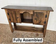 Load image into Gallery viewer, 2 door cabinet, kitchen cabinet , bookshelf , storage, Amish handmade, shelves, tv stand, tv cabinet
