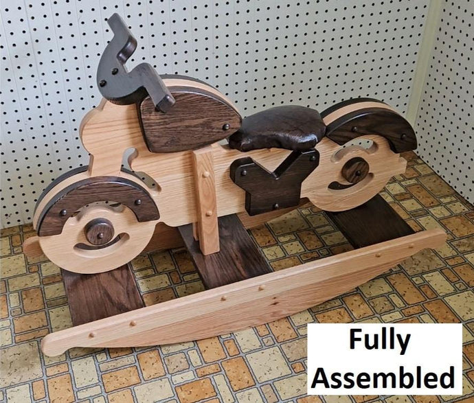 Motorcycle Rocker, Wooden Motorcycle, wooden toys, home décor, living room décor, primitive wooden motorcycle, handcrafted wooden toy, toddler gift, child gift, child rocking motorcycle