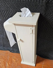 Load image into Gallery viewer, Rustic toilet paper stand, standing toilet paper, toilet paper holder, freestanding toilet paper, reclaimed wood toilet paper stand, primitive toilet paper storage, rustic toilet paper cabinet
