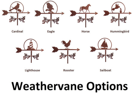 Birdhouse Copper Roof with Weathervane, 1 Nesting Compartment - Handmade for Bird Lovers - Amish Handcrafted - Outdoor Décor - Birds - Yard
