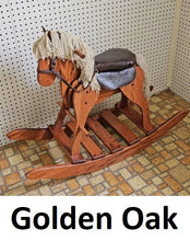 Load image into Gallery viewer, Children&#39;s Toy - Amish Handmade Rocking Horse - Vintage - Decorative - Wooden Toy - Toddler Gift - Animal Toy - Collectible - Toddler Gift
