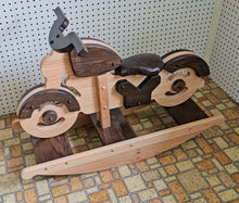 Load image into Gallery viewer, Amish Handmade Airplane Rocker - Children&#39;s Gift- Vintage - Decorative - Wooden Toy - Toddler Gift - Animal Toy - Collectible
