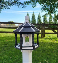 Load image into Gallery viewer, feeder tube, daytime bird feeder, feeder bird, bird feeding station, smart bird feeder, handmade bird feeder, outdoor décor, Amish birdfeeder, bird lover, gazebo bird feeder, bird houses,
