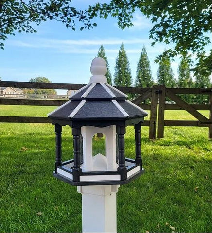 Poly Gazebo Bird Feeder Multi Colors 6 Sided Amish Handmade, Made in USA