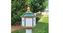 Load image into Gallery viewer, poly birdhouse, gazebo, weather-resistant, nesting compartments, three holes, bird lovers, nest, bird house
