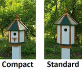 Poly Bird House - Amish Handmade - 1 Nesting Compartment - Weather Resistant - Bird Lovers - Outdoors - Garden - Backyard - Bird Sanctuary