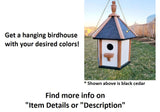 Poly Bird House - Amish Handmade - 1 Nesting Compartment - Weather Resistant - Bird Lovers - Outdoors - Garden - Backyard - Bird Sanctuary