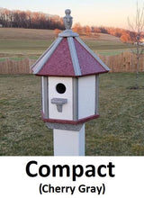 Poly Bird House - Amish Handmade - 1 Nesting Compartment - Weather Resistant - Bird Lovers - Outdoors - Garden - Backyard - Bird Sanctuary