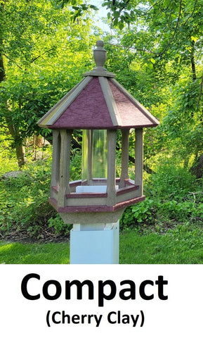 Poly Bird Feeder - Amish Handmade - Weather Resistant - Premium Feeding Tube - Bird Lovers - Outdoors