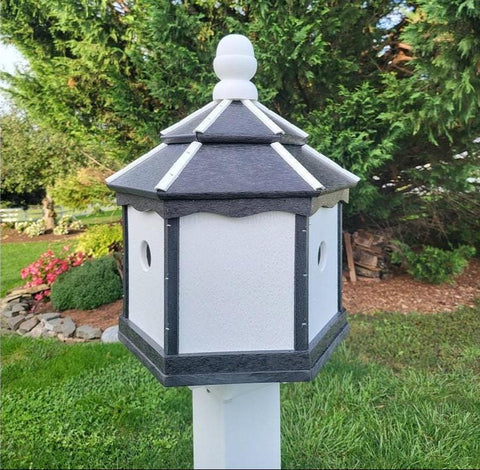 Gazebo Birdhouse Amish Made Poly With 3 Nesting Compartments