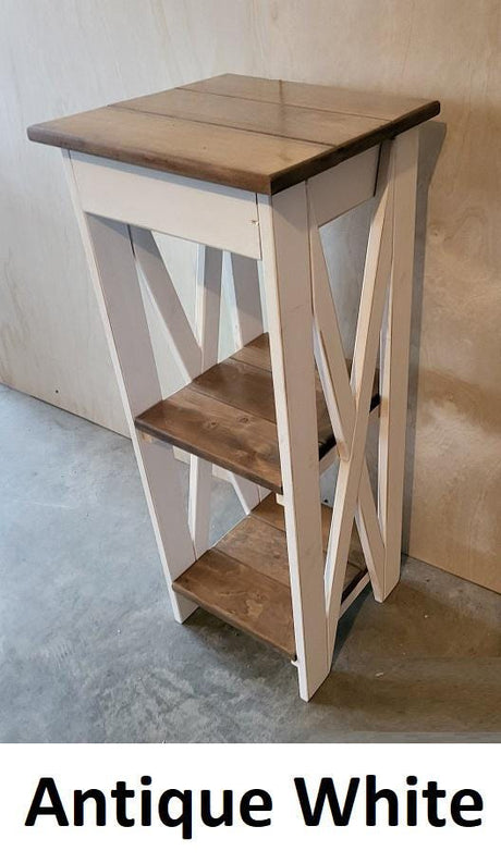 Entry Table - Amish Furniture - Primitive - Home Décor - Nightstand - Living - Book Shelf - Rustic -Handmade - Side Table - Bathroom Cabinet