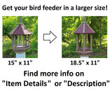 Poly Lumber Bird Feeder Amish Handmade Weather Resistant - Bird Lovers - Premium Feeding Tube -Post Mounted / Hanging Bird Feeders Outdoors