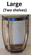 Load image into Gallery viewer, Barrel Wine Cabinet - End Table - Amish Handmade - Liquor Cabinet - Glass Holder - Pantry Whiskey Barrel - Display - Vintage - Glass Rack
