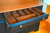 Kitchen Island - Amish Handmade - Multipurpose Cabinet - Primitive - Storage - Kitchen Cabinet - Rustic- Case Goods - Home - Fully Assembled