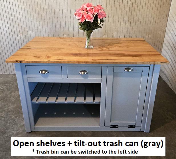 Kitchen Island - Amish Handmade - Multipurpose Cabinet - Primitive - Storage - Kitchen Cabinet - Rustic- Case Goods - Home - Fully Assembled