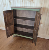 Furniture Farmhouse Cabinet Wooden Hall Cabinet 2 Door Cabinet Primitive Cabinet Handmade Buffet Cabinet Home Decor Vintage Jelly Cupboard