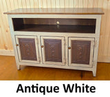 TV Stand - 3 Door Cabinet - Primitive - Storage - TV Cabinet - Amish Handmade - Multipurpose Cabinet - Rustic - Case Goods - Fully Assembled