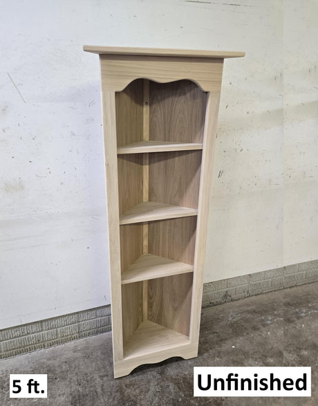 Amish Handmade Corner Cabinet - Corner Display - Multipurpose Cabinet - Bookcase - Kitchen Cabinet - Primitive - Rustic - Case Goods - Home